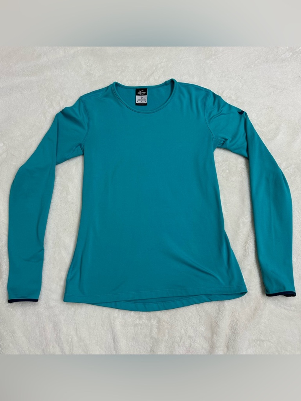 Nike Pro Dri-FIT Women’s Long-Sleeve Training Top - Teal - Size M